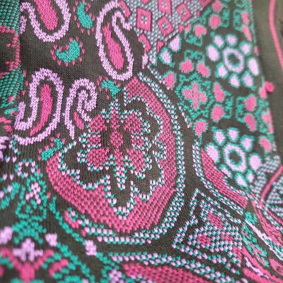 VTG 80s Paisley Pattern Sweater Blouse Sz Large by Cricket Lane - Picture 7 of 7